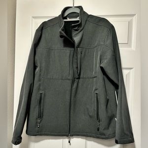 Free country charcoal gray softshell jacket